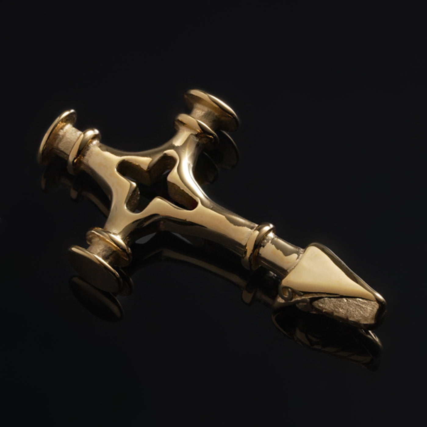 Icelandic Hammer, Large, Gold Plated