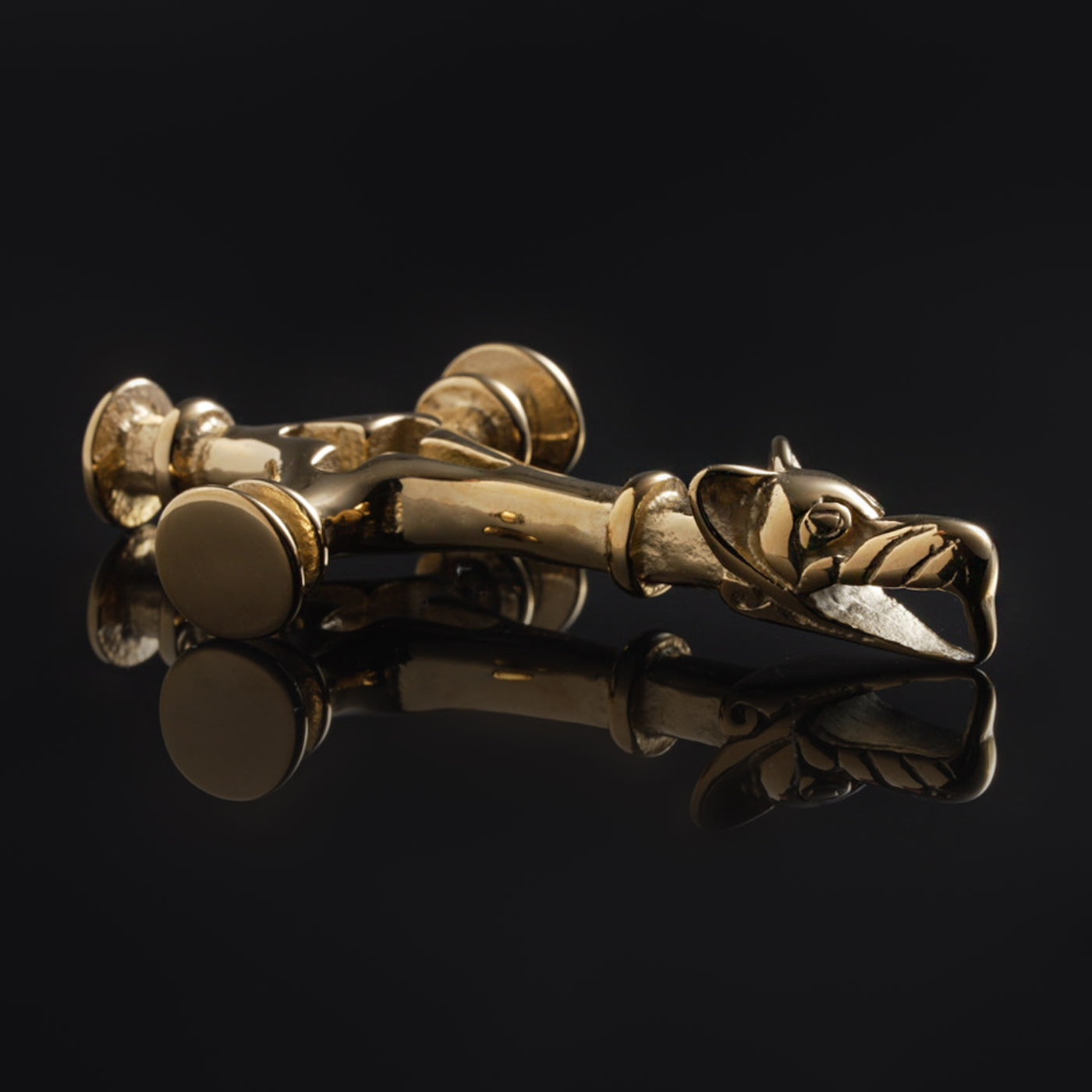 Icelandic Hammer, Large, Gold Plated