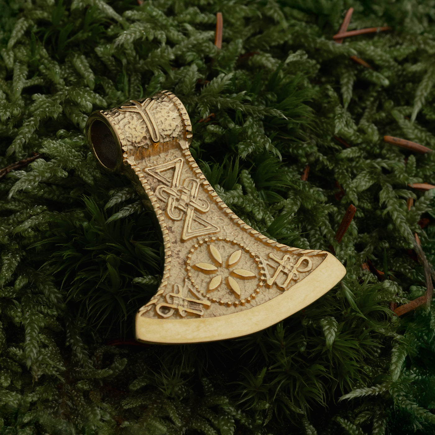 Axe Pendant, Gold Plated