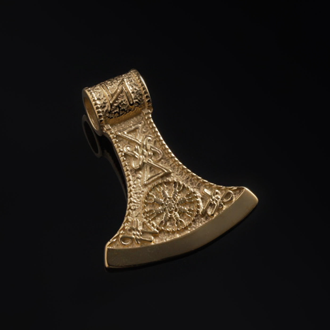 Axe Pendant, Gold Plated