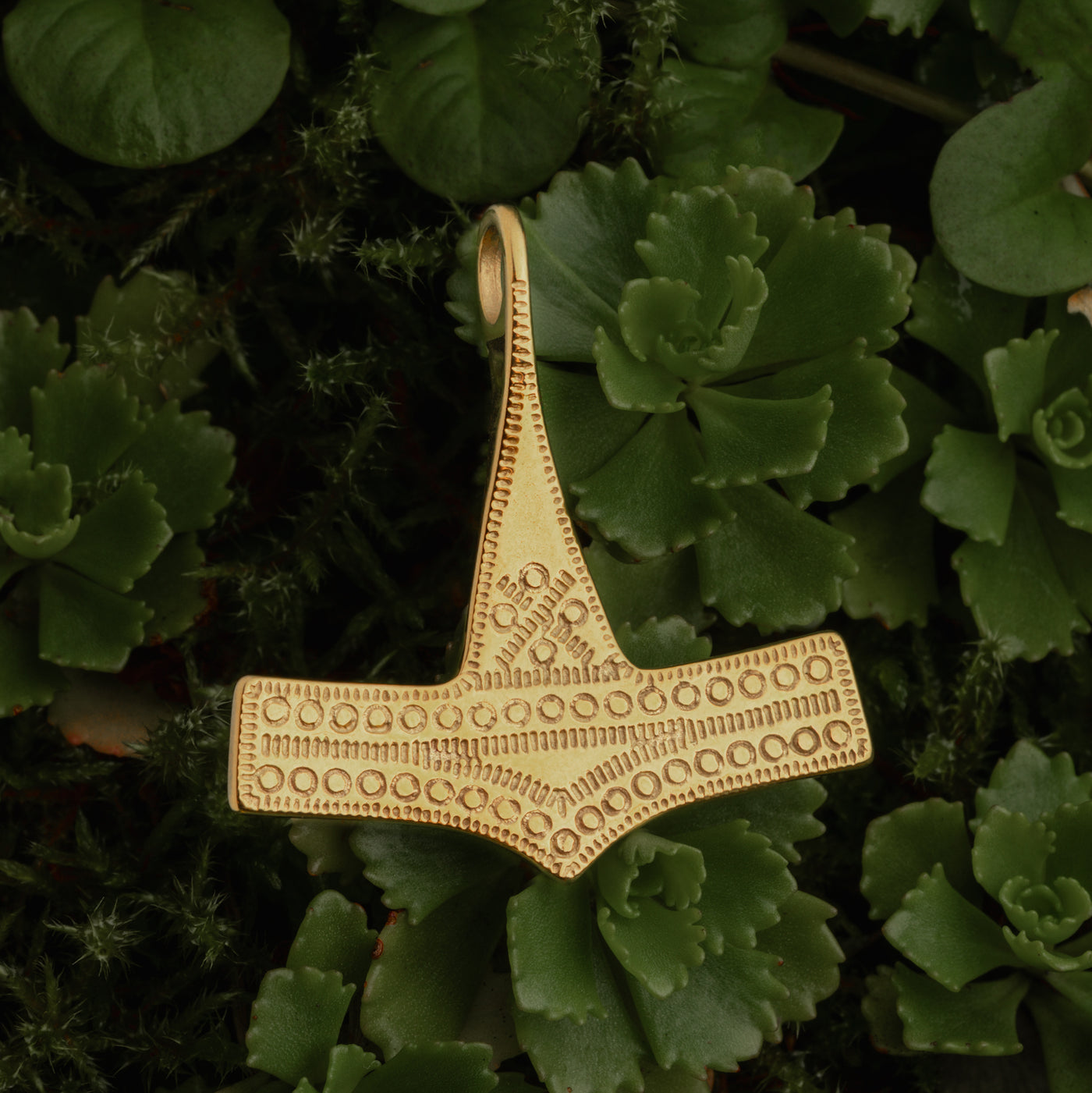 Bornholm Thor's Hammer, Gold Plated
