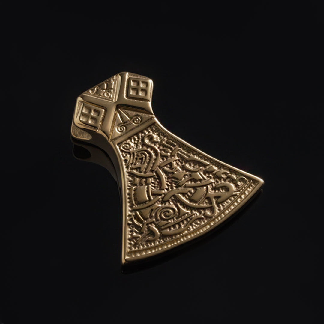 Genja Axe Pendant, Gold Plated – Grimfrost