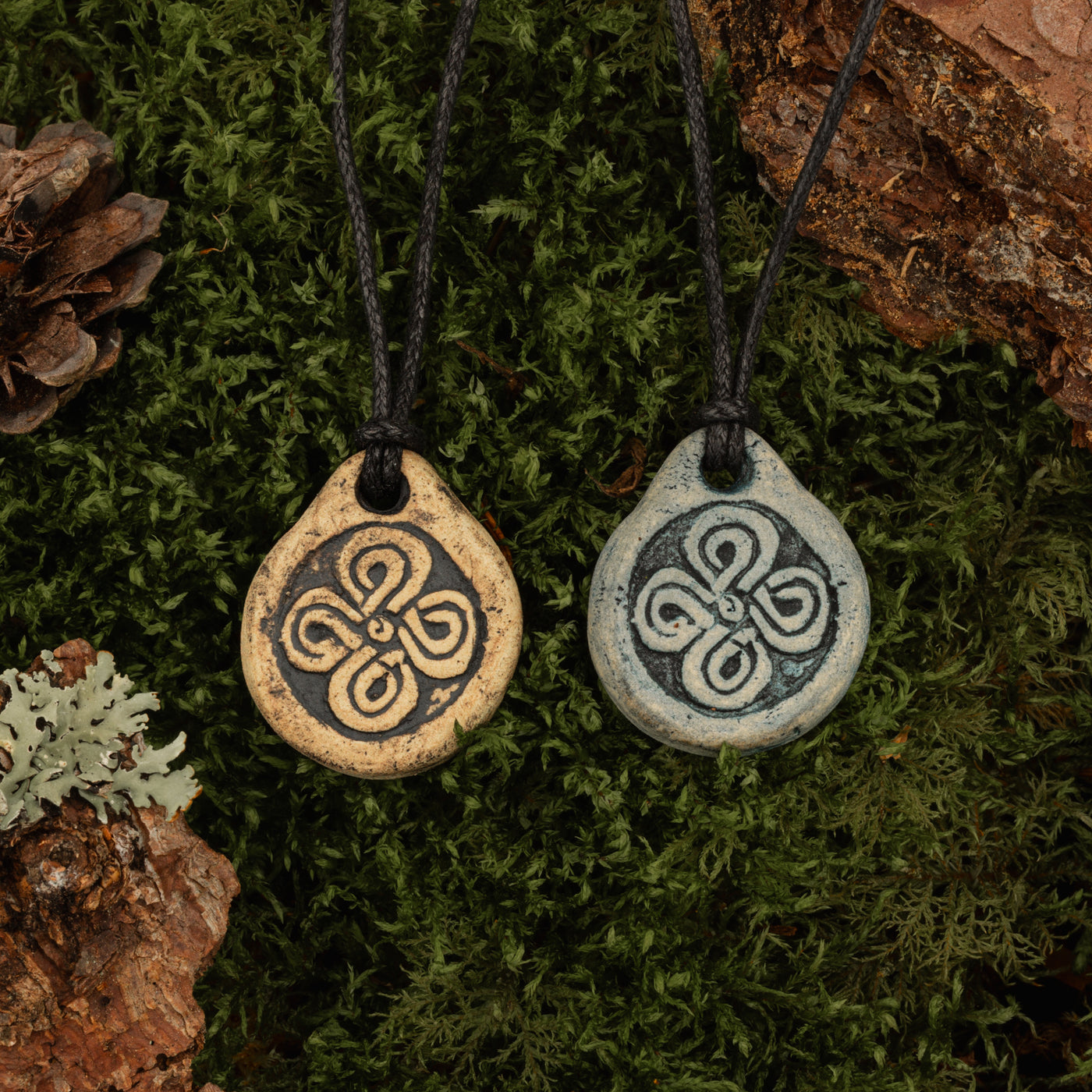 Four-leaf clover Ceramic Pendant