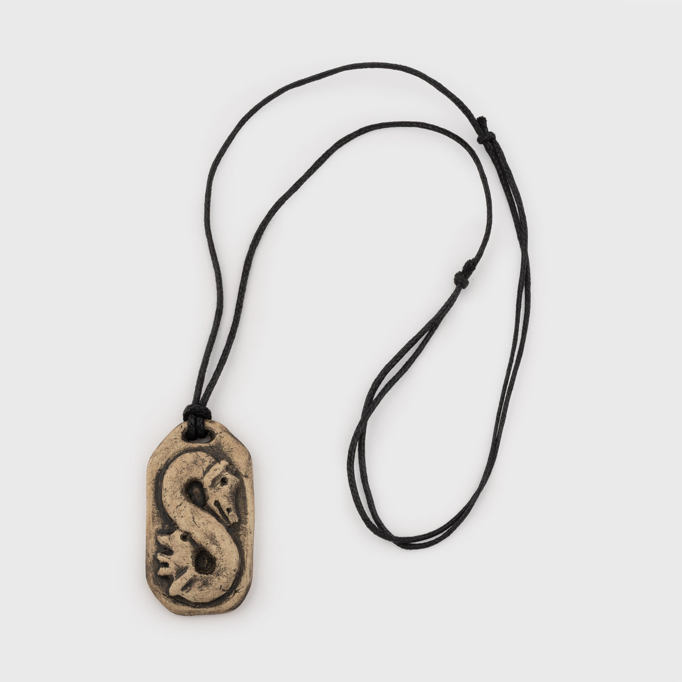 Dragon Loop Ceramic Pendant