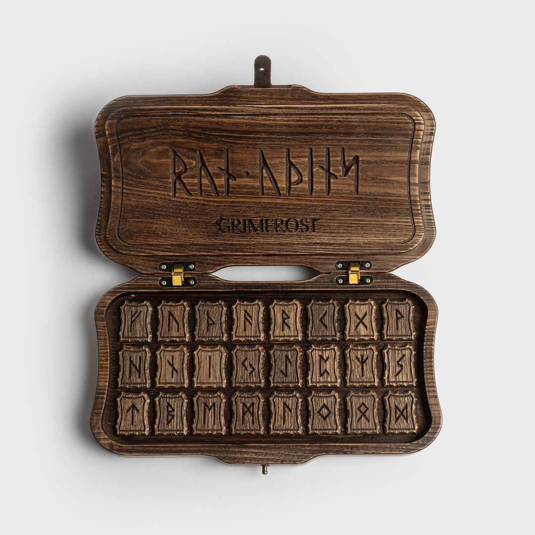 Thunderstruck Rune Set Box, Elder Futhark, Limited Edition – Grimfrost
