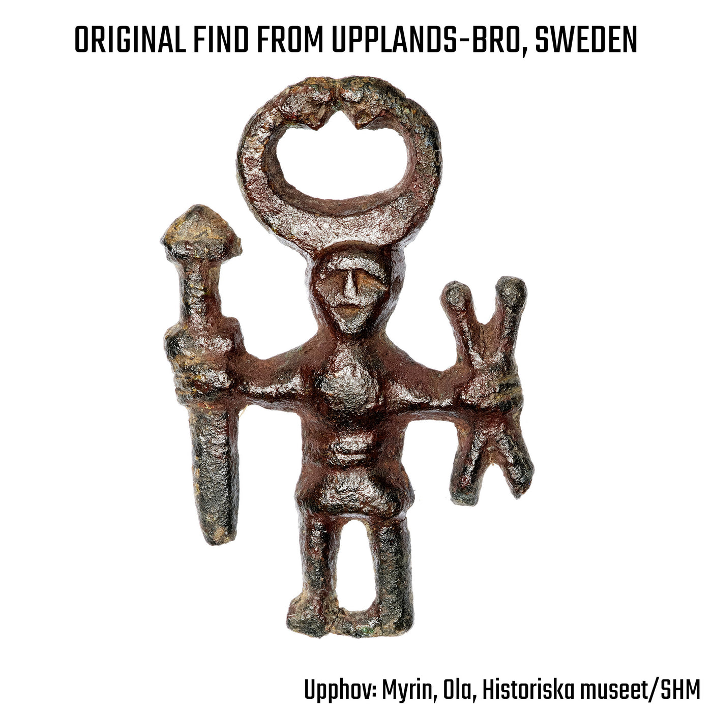 Odin Pendant, Bronze