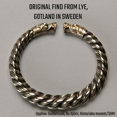 Premium Thick Gotland Armring, Silver