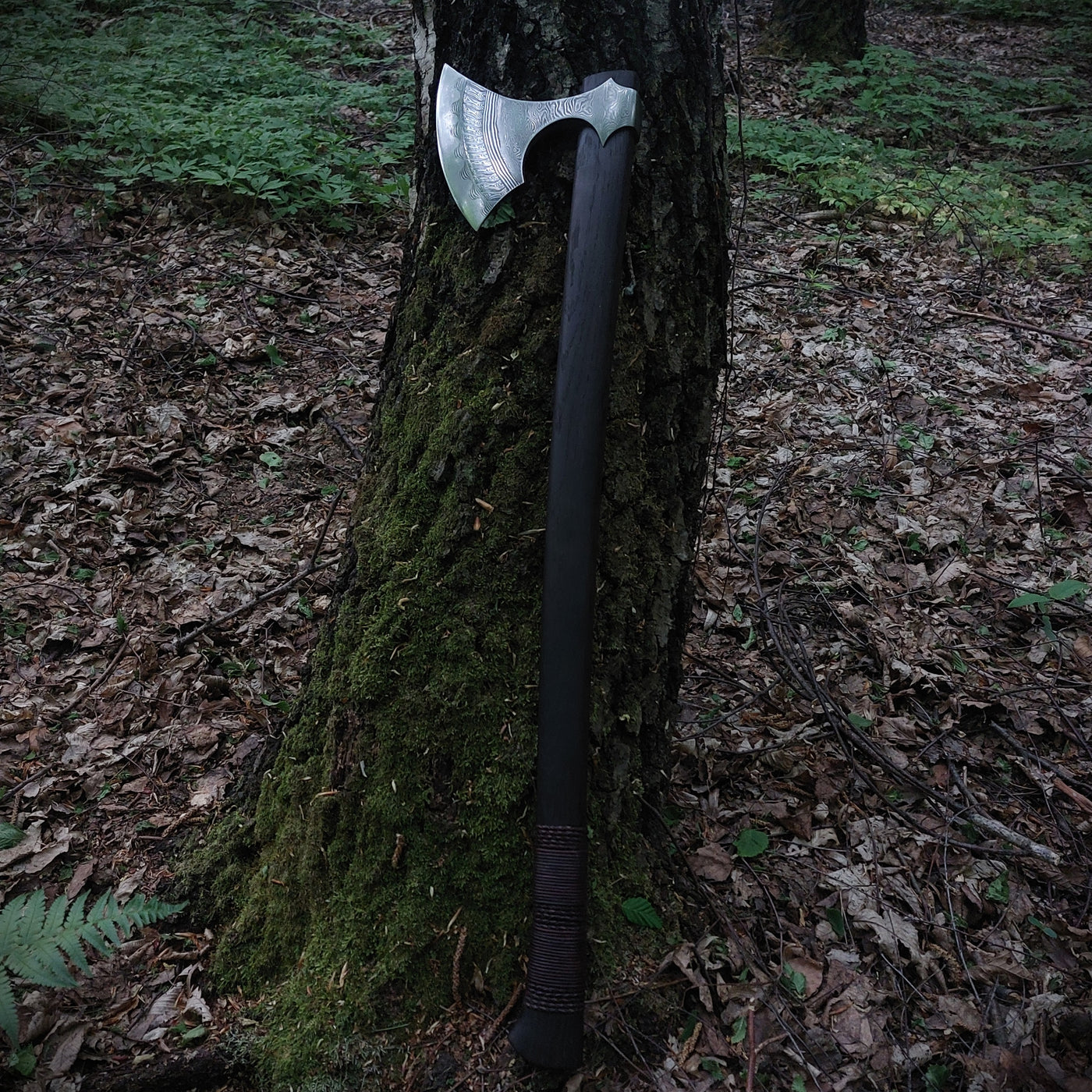 Premium Pattern-Welded Axe, Hornavan – Grimfrost