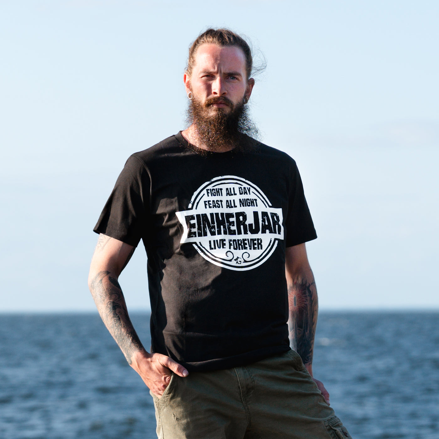 Premium Tee, Einherjar Feast, Black