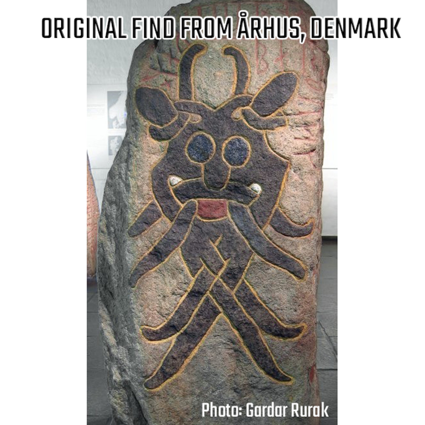 Moesgard Mask Pendant, Bronze