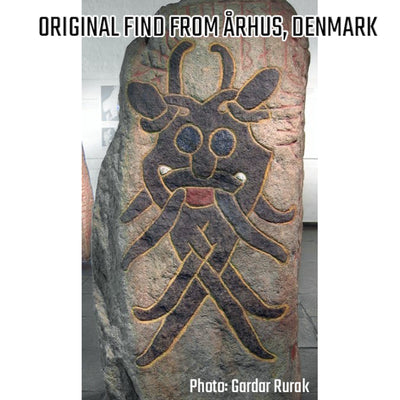 Moesgard Mask Pendant, Bronze