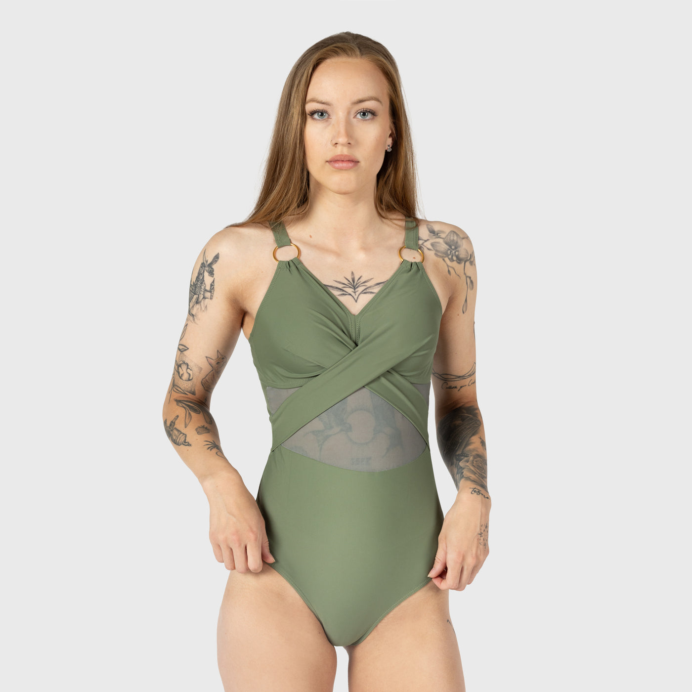 One-piece Swimsuit, Grimfrost, Green