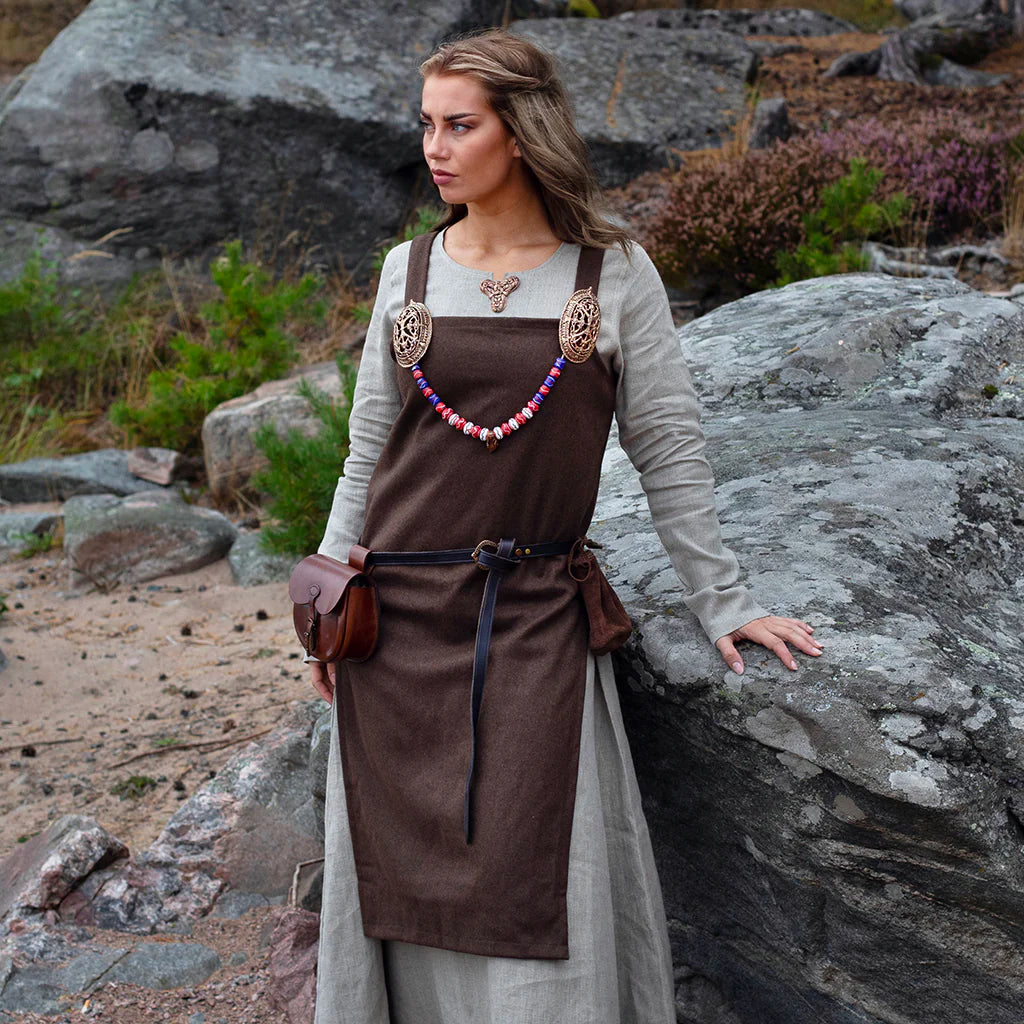 Viking Apron Dress, Brown – Grimfrost