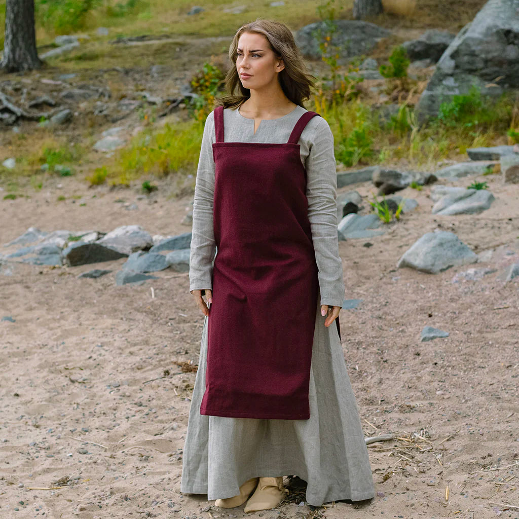 Viking Apron Dress, Red