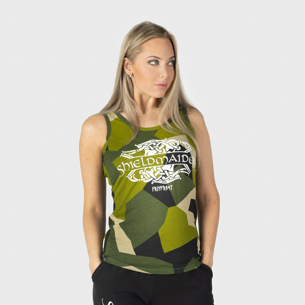 Urban Backwoods Odhin Viking Women's Tank Top - Gym & Fitness Training Shirt