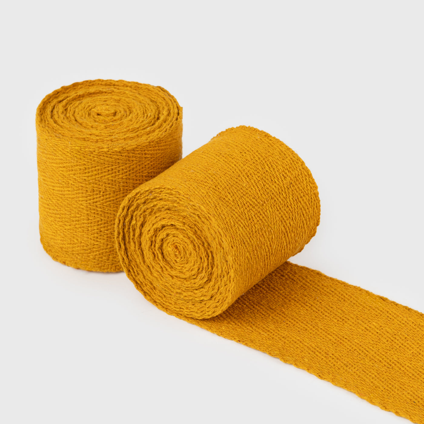 Viking Leg Wraps, Handwoven, Yellow