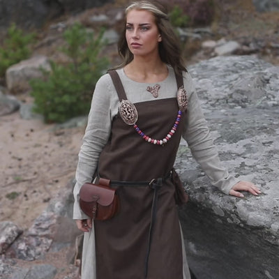 Viking Apron Dress, Brown – Grimfrost