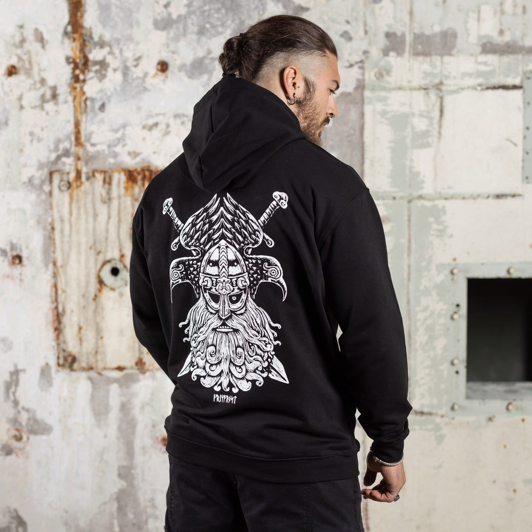 トップス gadid anoniem hoodie Premium Hoodie, Odin & Ravens, Black – Grimfrost