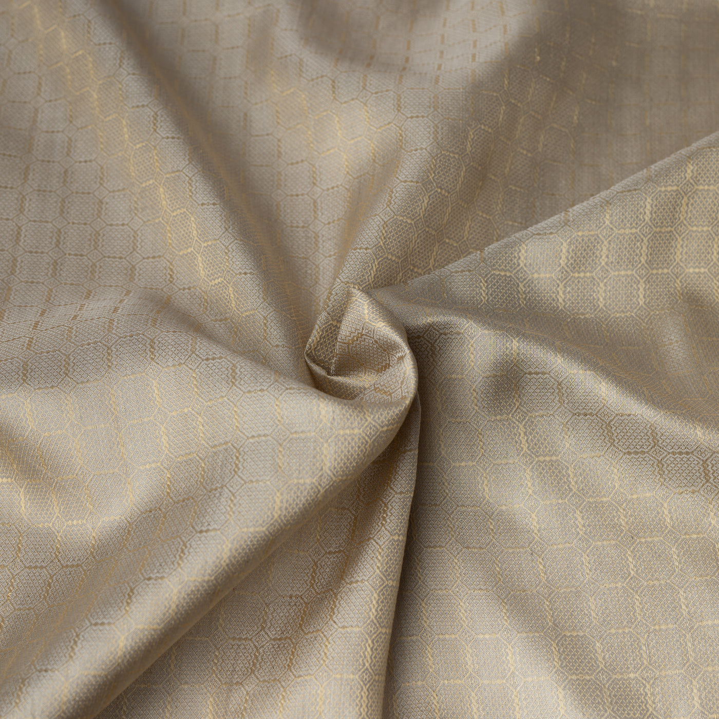 Birka Silk, Handwoven, Golden Grey