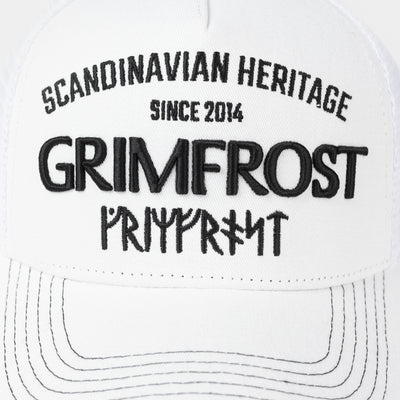 Trucker Cap, Scandinavian Heritage, White