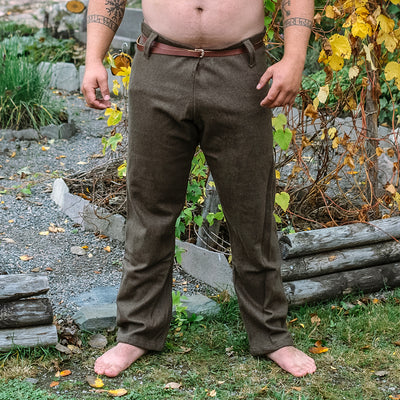 Viking Linen Trousers, Brown