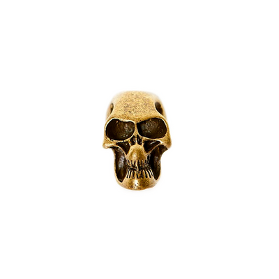 Beard Rings - Beard Bead, Solid Bronze Skull - Grimfrost.com
