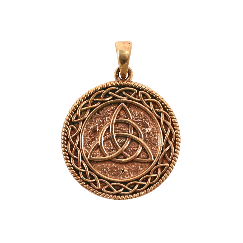 Celtic Knot Pendant Gold Irish Celtic Cross Pendant Necklace Solid