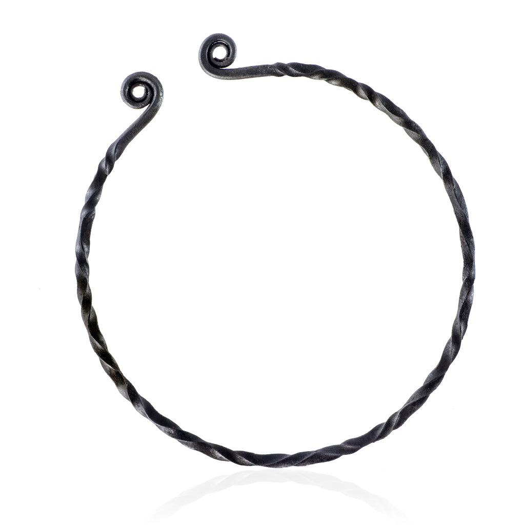 Twisted Neck Ring, Hand-Forged