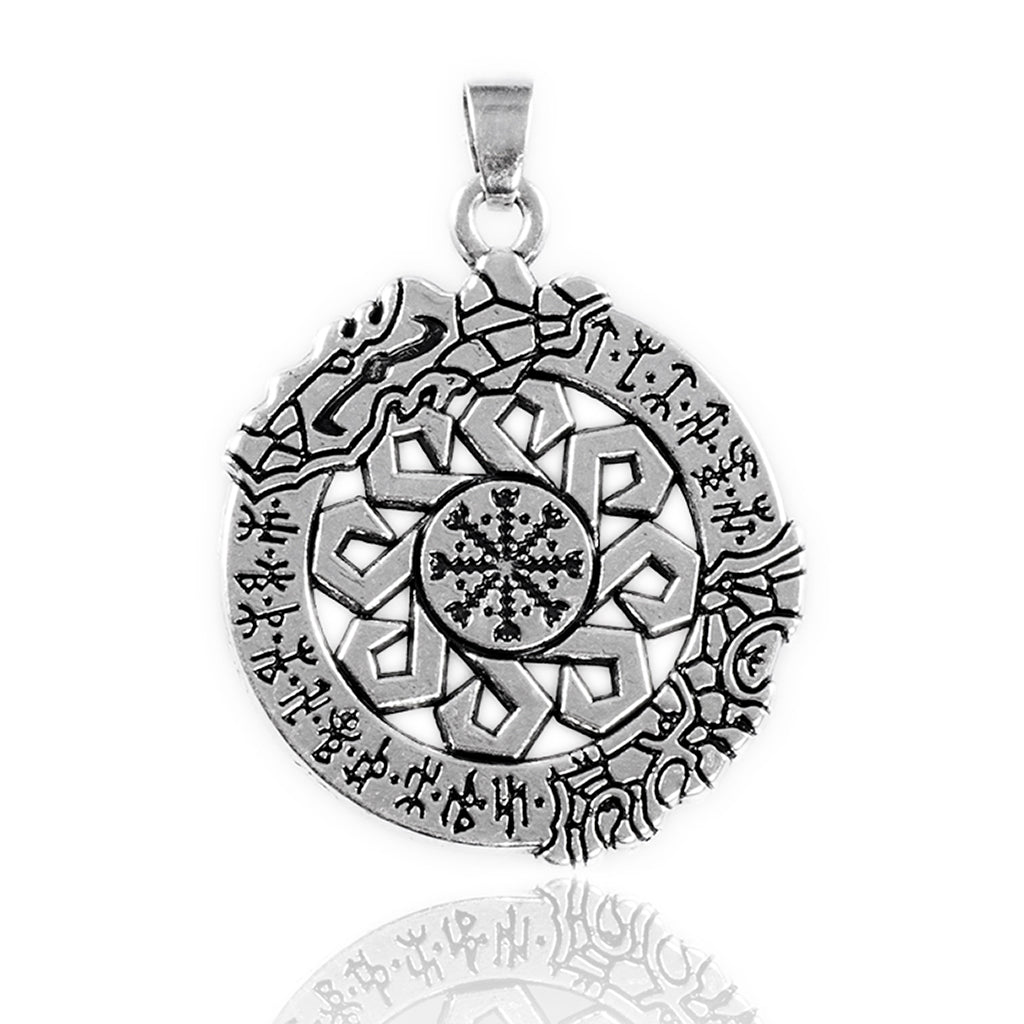 Pendants - Aegishjálmur Pendant, Silver - Grimfrost.com