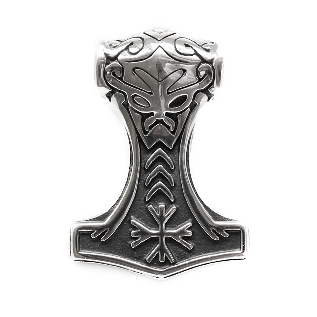 Lejlighedsvis Bærbar Legitim Thor's Hammer of Awe, Stainless Steel – Grimfrost