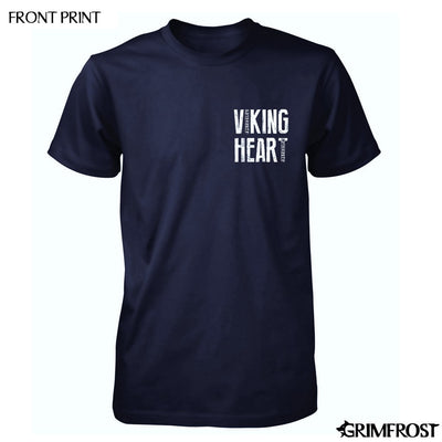 T-shirts - T-shirt, Viking Heart, Navy Blue - Grimfrost.com