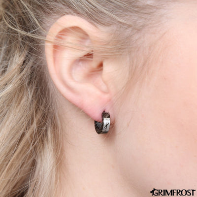 Earrings - Huggie Earring, Grimrune - Grimfrost.com