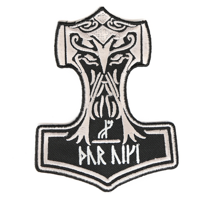 Patches - Mjolnir Patch, Embroidered - Grimfrost.com
