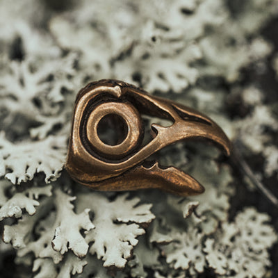 Beard Rings - Raven Beard Ring, Bronze - Grimfrost.com