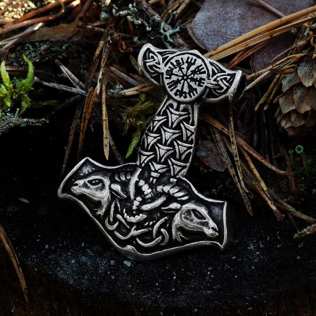 Thor's Hammers - Goats Thor's Hammer, Silver - Grimfrost.com