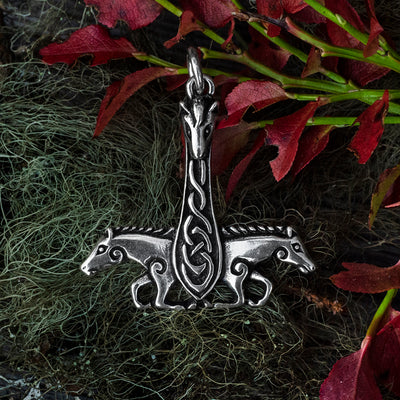 Thor's Hammers - Horse Thor's Hammer, Silver - Grimfrost.com