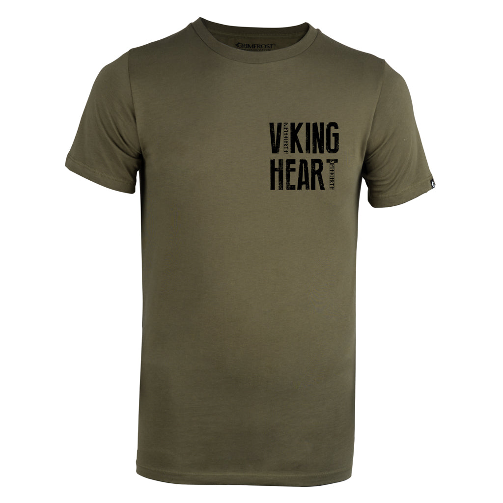 Premium Tee, Viking Heart, Green