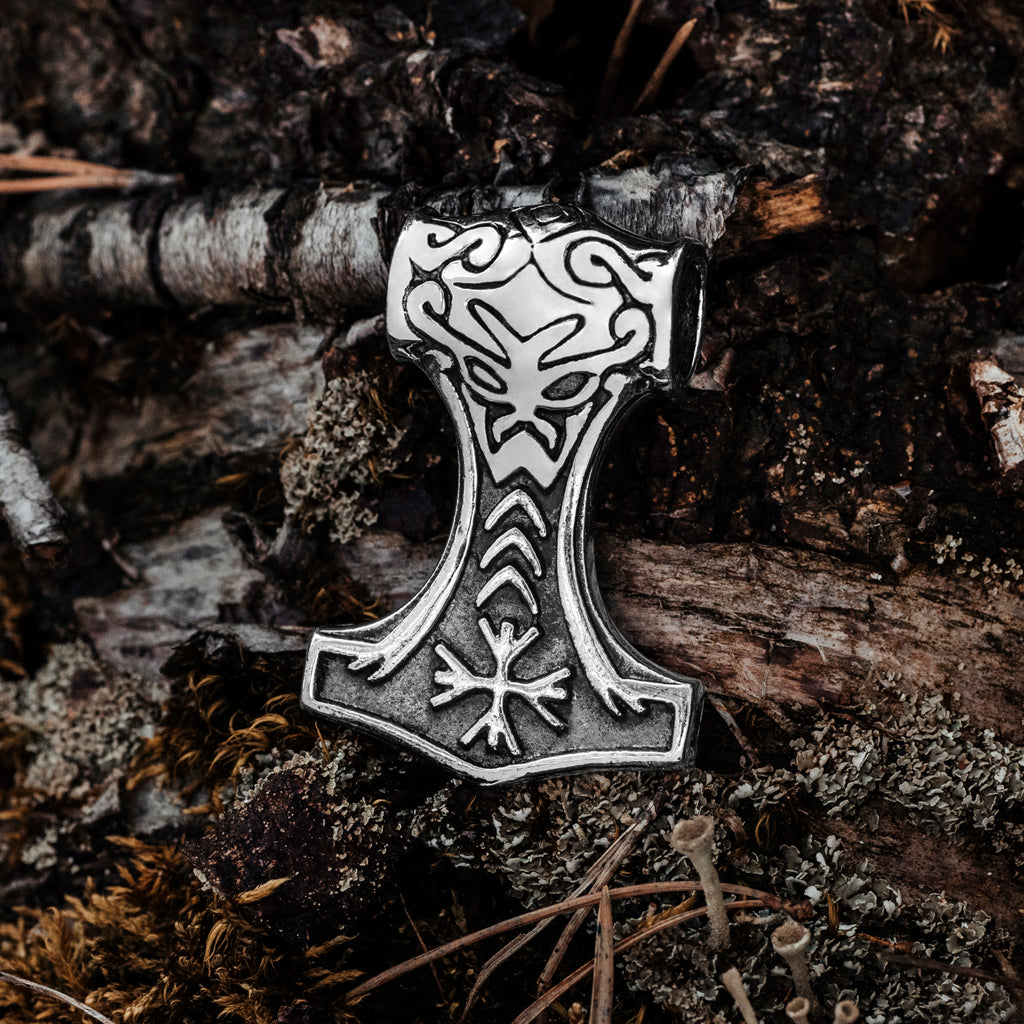 Thor's Hammers - Thor's Hammer of Awe, Silver - Grimfrost.com