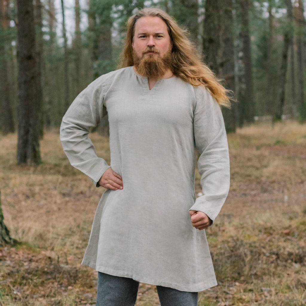 linen tunics and trousers