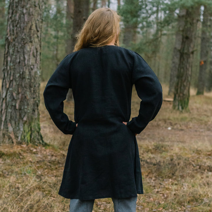 Viking Linen Tunic, Black – Grimfrost