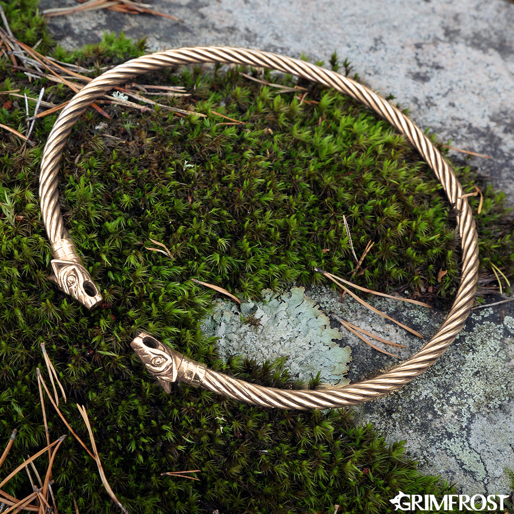 Neck Chains - Freki & Geri Torc, Bronze - Grimfrost.com
