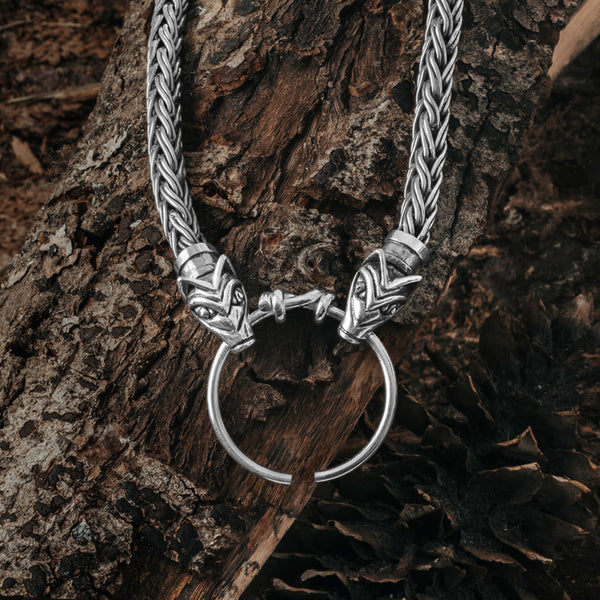Wolf-ketting voor dames, sterling zilver, wolf, sieraden, Keltische