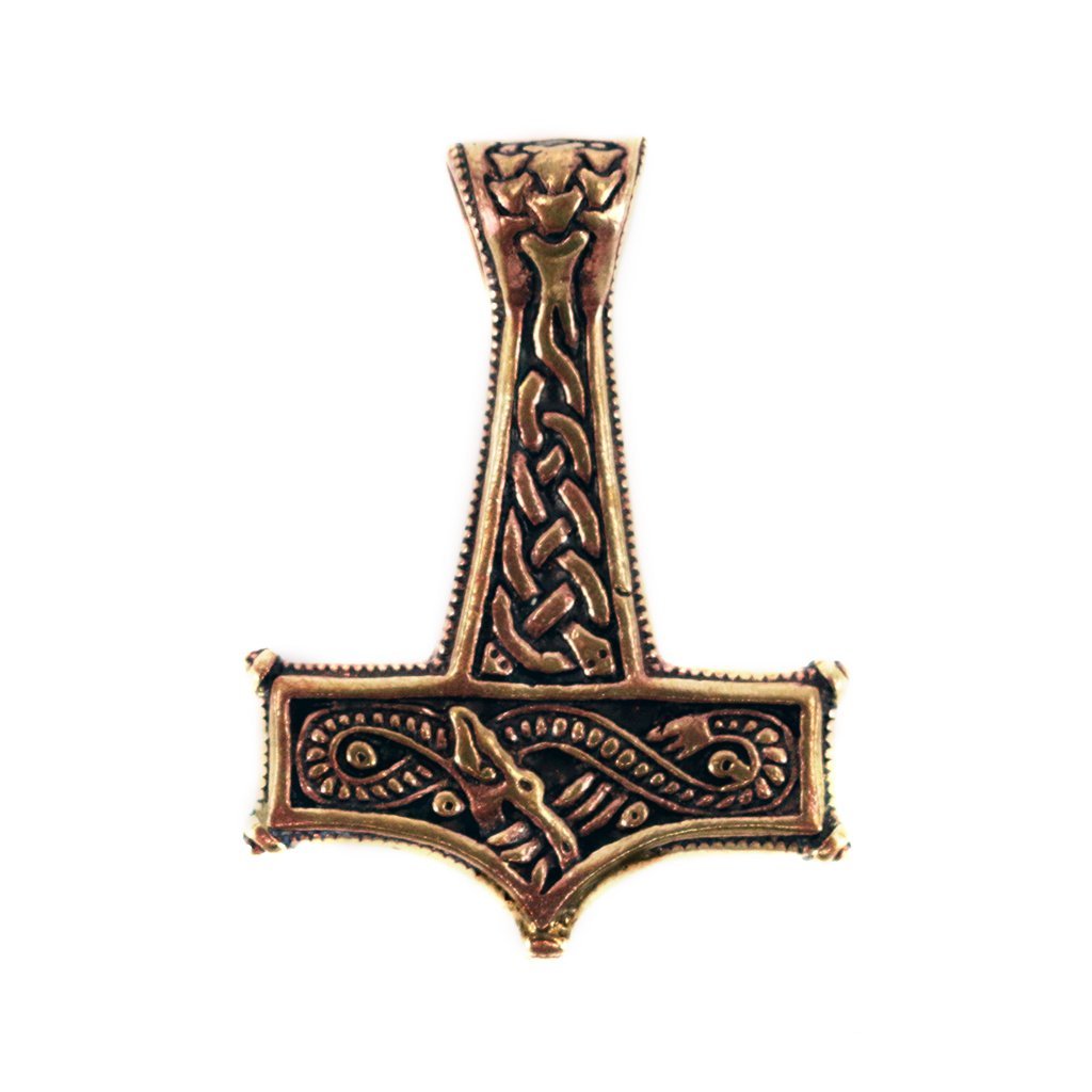 Thor's Hammers - Jormungandr Hammer, Bronze - Grimfrost.com