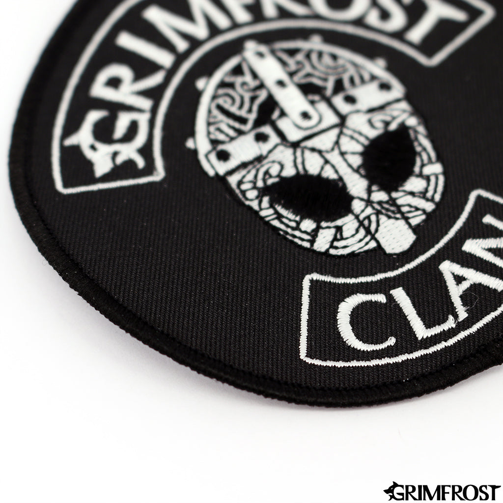 Patches - Grimfrost Clan Patch, Embroidered, Black - Grimfrost.com