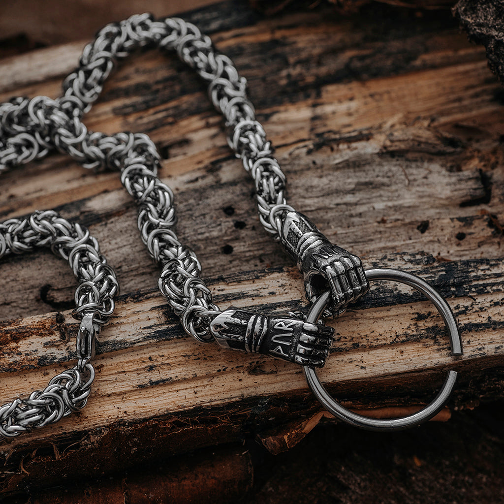 Neck Chains - Jarngreipr King Chain, Stainless Steel - Grimfrost.com