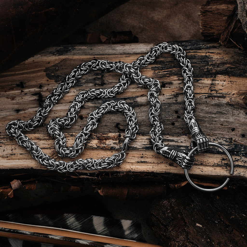Neck Chains - Jarngreipr King Chain, Stainless Steel - Grimfrost.com