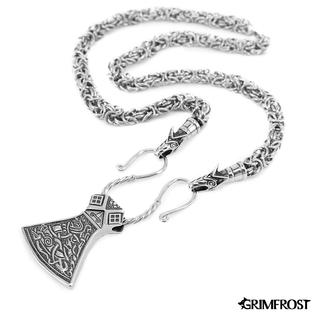 Sets & Bundles - Wolf King Chain Axe, Stainless Steel - Grimfrost.com