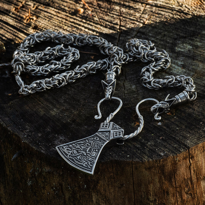 Wolf King Chain Axe, Stainless Steel – Grimfrost - Main Image