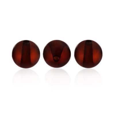 Amber Beads - Amber Beads, Polished Round, Black - Grimfrost.com