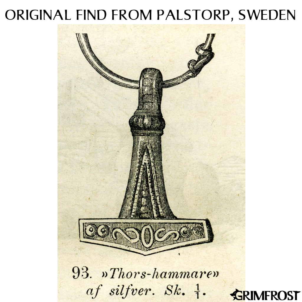 Thor's Hammers - Pålstorp Thor's Hammer, Silver - Grimfrost.com